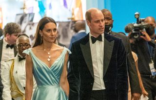 Prince William, Duke of Cambridge and Catherine, Duchess of Cambridge attend a reception hosted by the Governor General