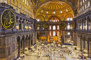 Turkey, Istanbul, Haghia Sophia Mosque interior