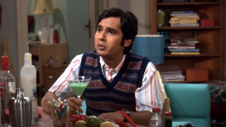 kunal nayyar as raj on the big bang theory