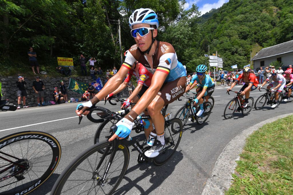 Oliver Naesen made the break group on stage 12