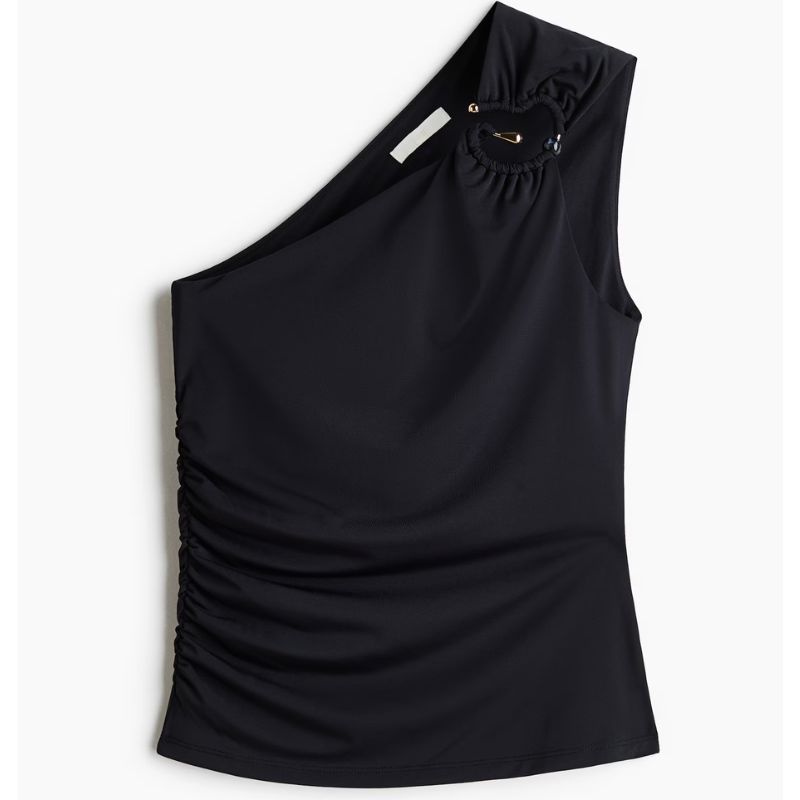 H&amp;amp;M, Draped One-Shoulder Top