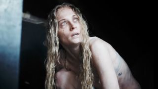 Sophie Turner, stripped down and visibly shaken, in a chilling moment from the 2025 horror film Trust.