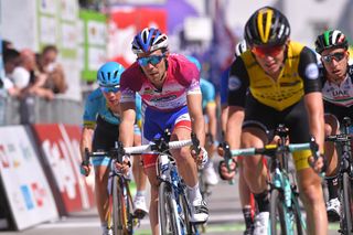 Race leader Thibaut Pinot (Team Groupama FDJ) finishes 5th on stage 4 at Tour of the Alps