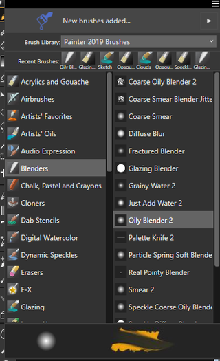 Blender Selection Box in Corel Painter 2019