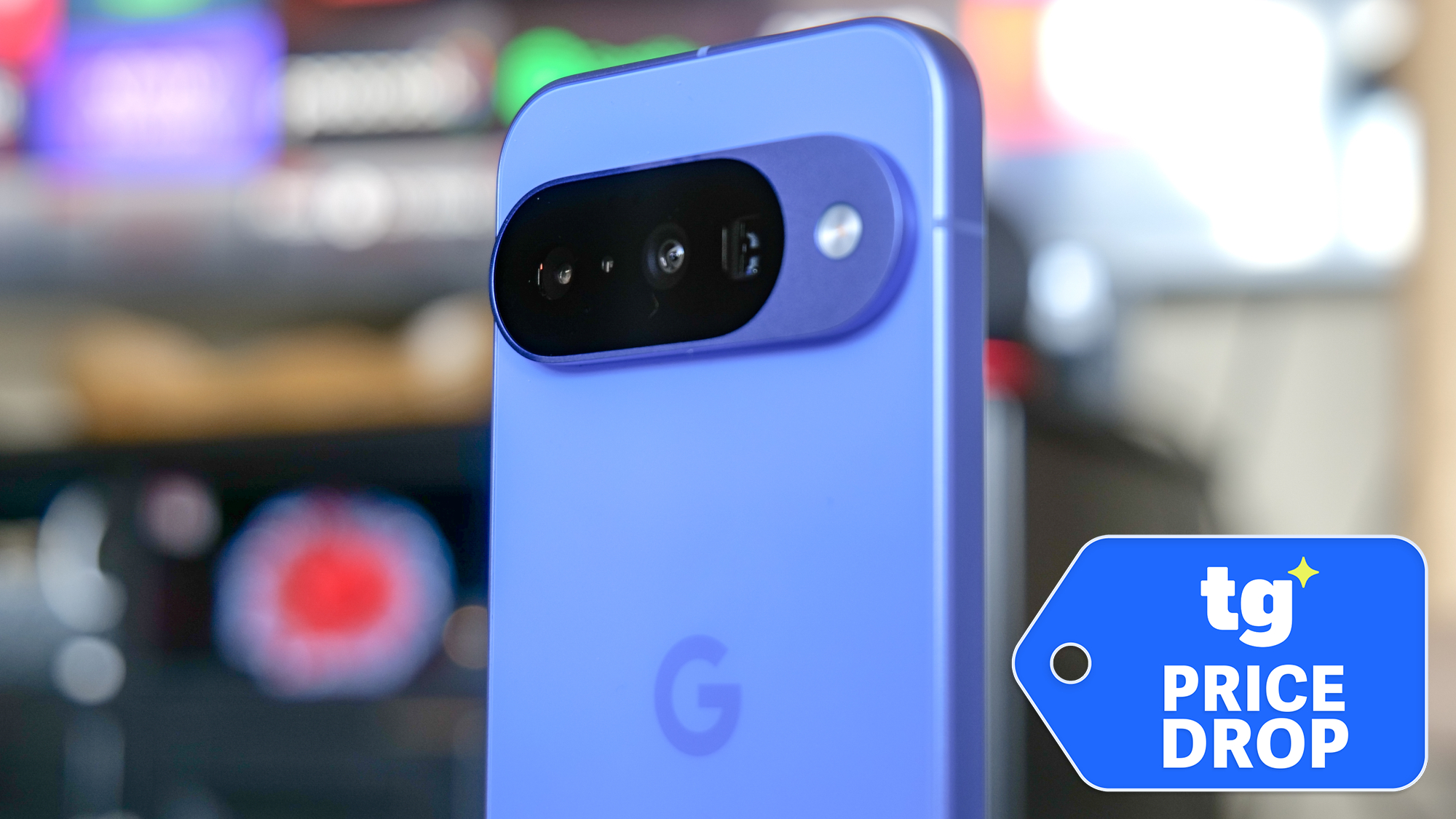 Pixel 10 phone shown from behind
