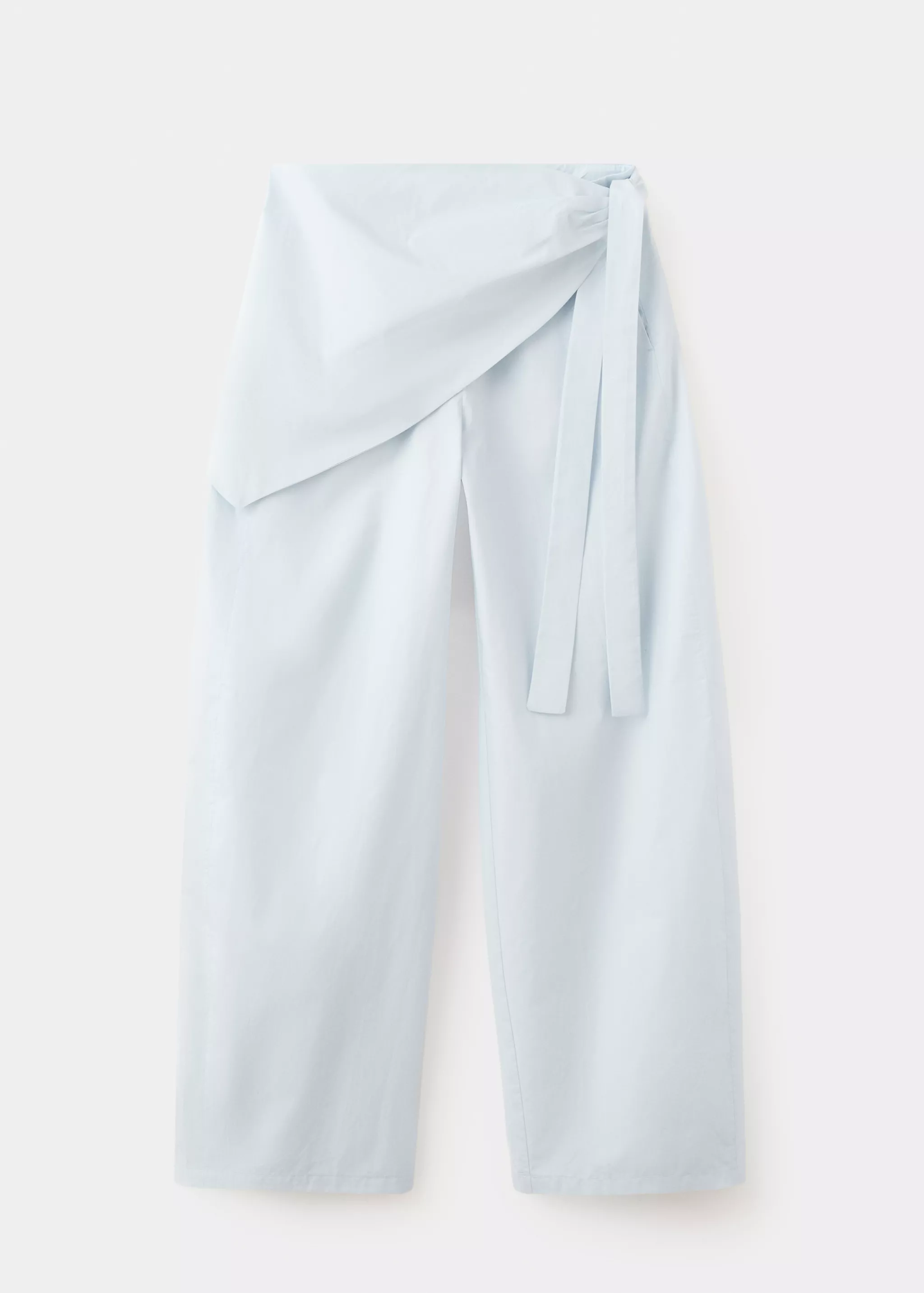 Straight-Leg Trousers With Detachable Scarf - Women | Mango United Kingdom