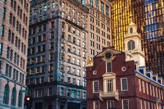 city centre buildings in Boston, Massachusetts, USA