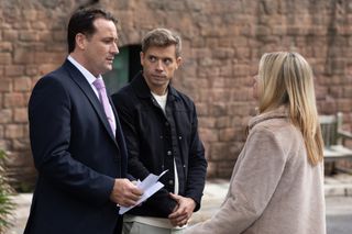 Tony with Beau and Diane in Hollyoaks.