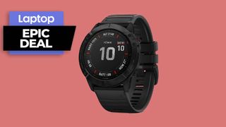Garmin fenix 6X Sapphire GPS multisport watch in black