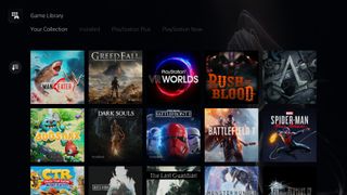 PS5 UI feature library