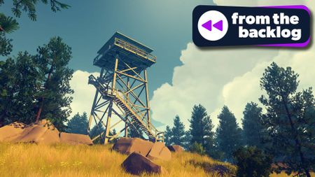 A Firewatch screenshot with the TechRadar From the Backlog banner applied.