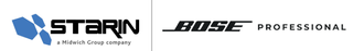 The Starin and Bose logo after its partnership.