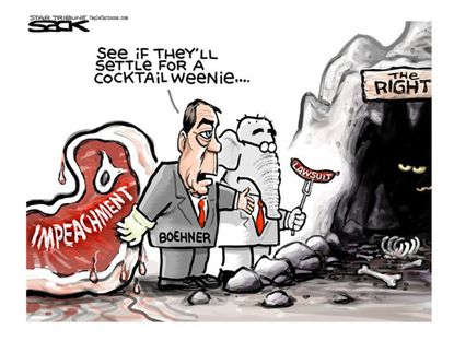 Political cartoon Congress lawsuit Boehner