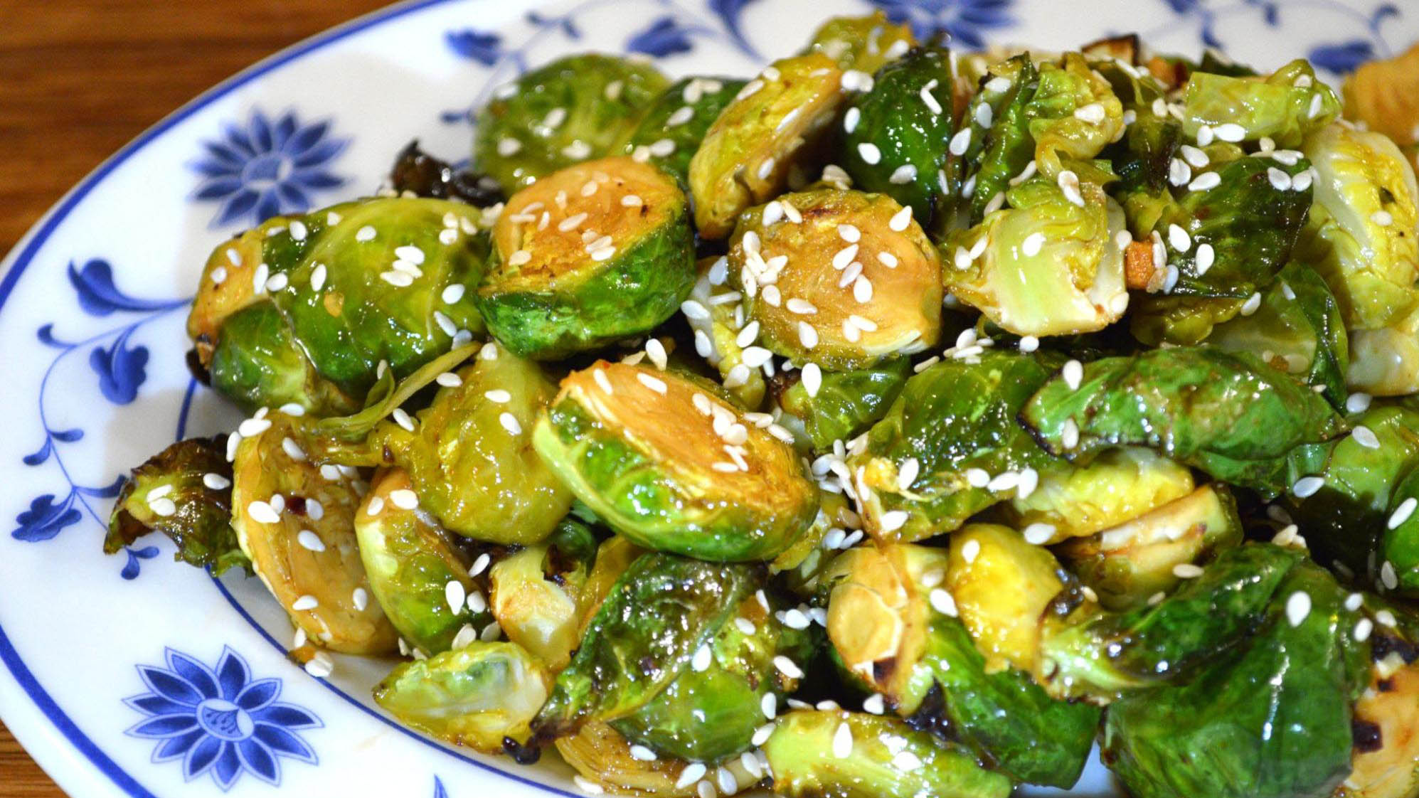 Asian Influenced Brussels Sprouts