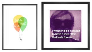 Live Love Balloons by Ana Zaja Petrak and Love Affair by Andy Warhol