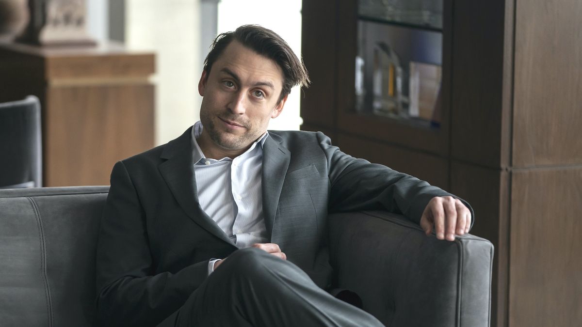 Kieran Culkin as Roman Roy in Succession season 3 episode 3