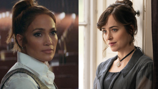 Jennifer Lopez in Marry Me and Dakota Johnson in Persuasion