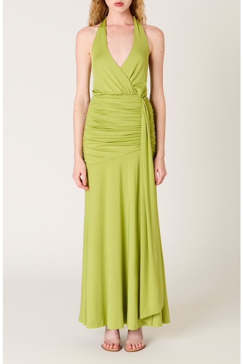Nayara Halter Neck Maxi Dress