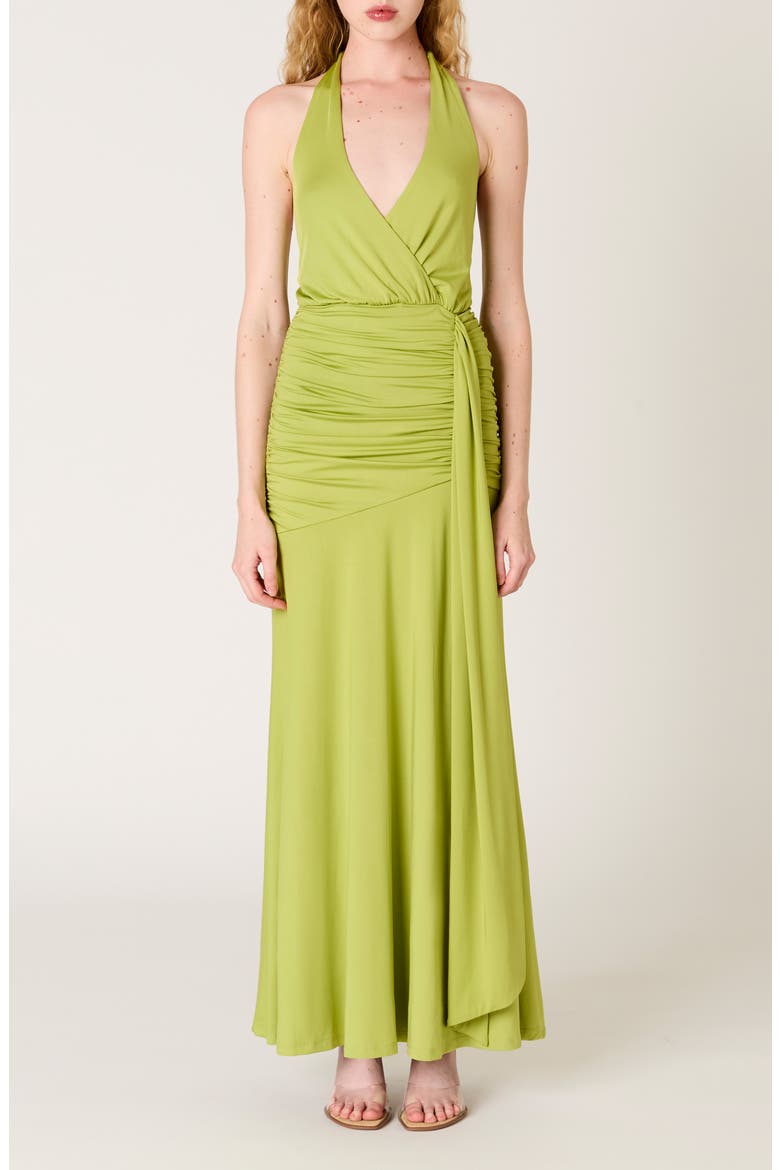 Nayara Halter Neck Maxi Dress