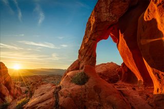 Catch the sun on the horizon