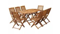 Best wooden garden furniture - best wooden dining table and chairs - Wayfair