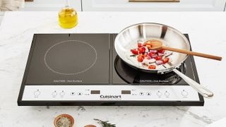 Cuisinart ICT-60 Double Induction Cooktop being used in kitchen