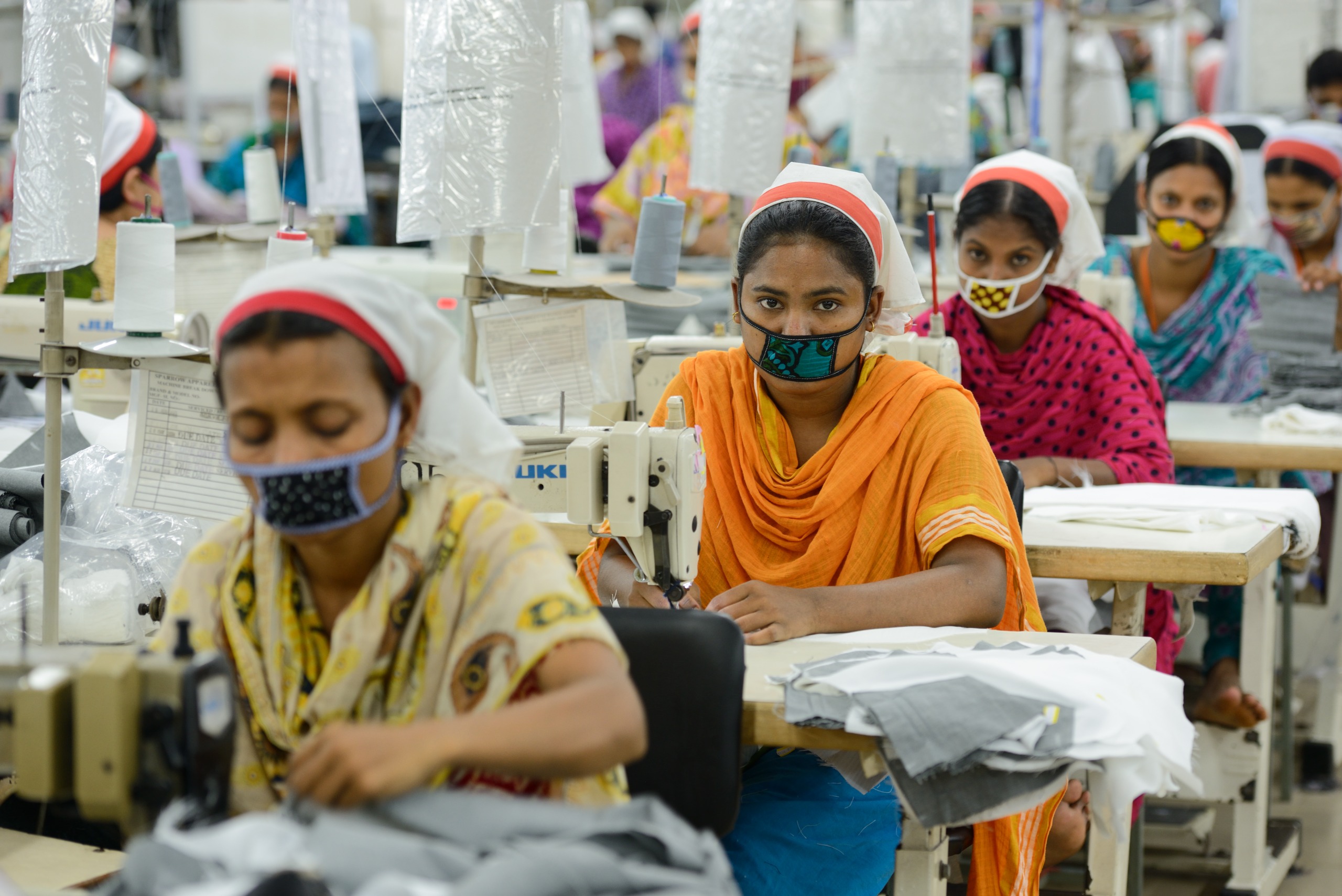 The capital city of Dhaka. Textile factory in Savar, in the suburbs of Dhaka where work about six thousands employees.