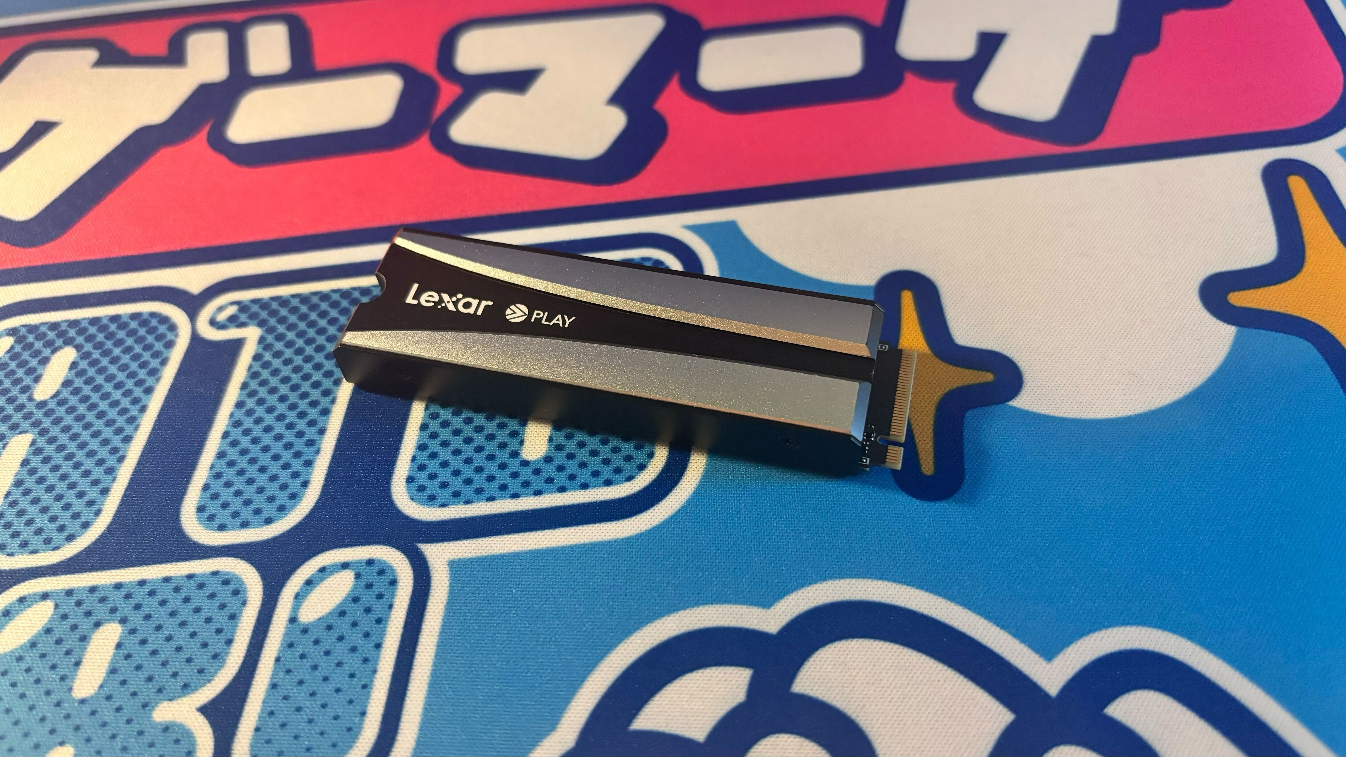 The Lexar Play 2280 SSD viewed from above.