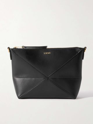 Puzzle Fold Leather Clutch