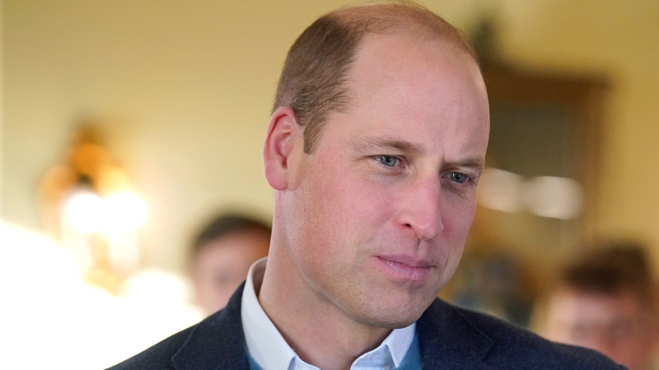 Prince William&#039;s coronation crown could be changed. Seen here he speaks to the Earthshot Prize 2022 finalists