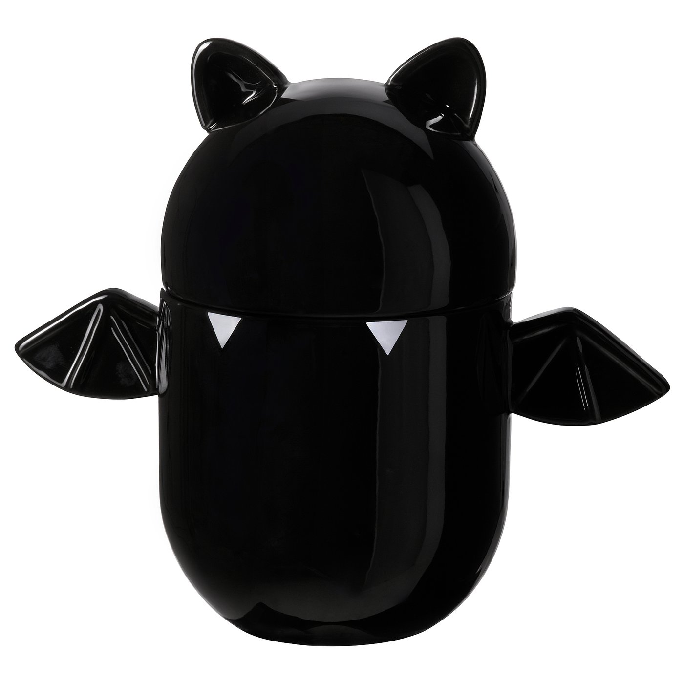 Kustfyr Bowl With Lid - Bat Black 7 ½