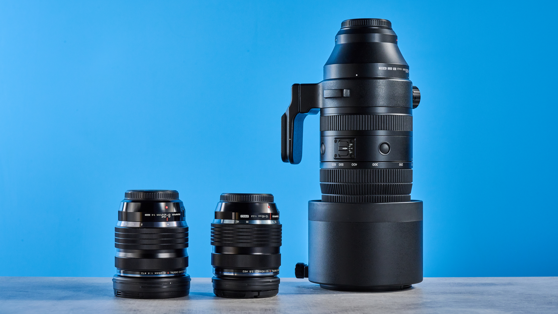 A black OM System OM-1 Mark II Micro Four Thirds mirrorless camera