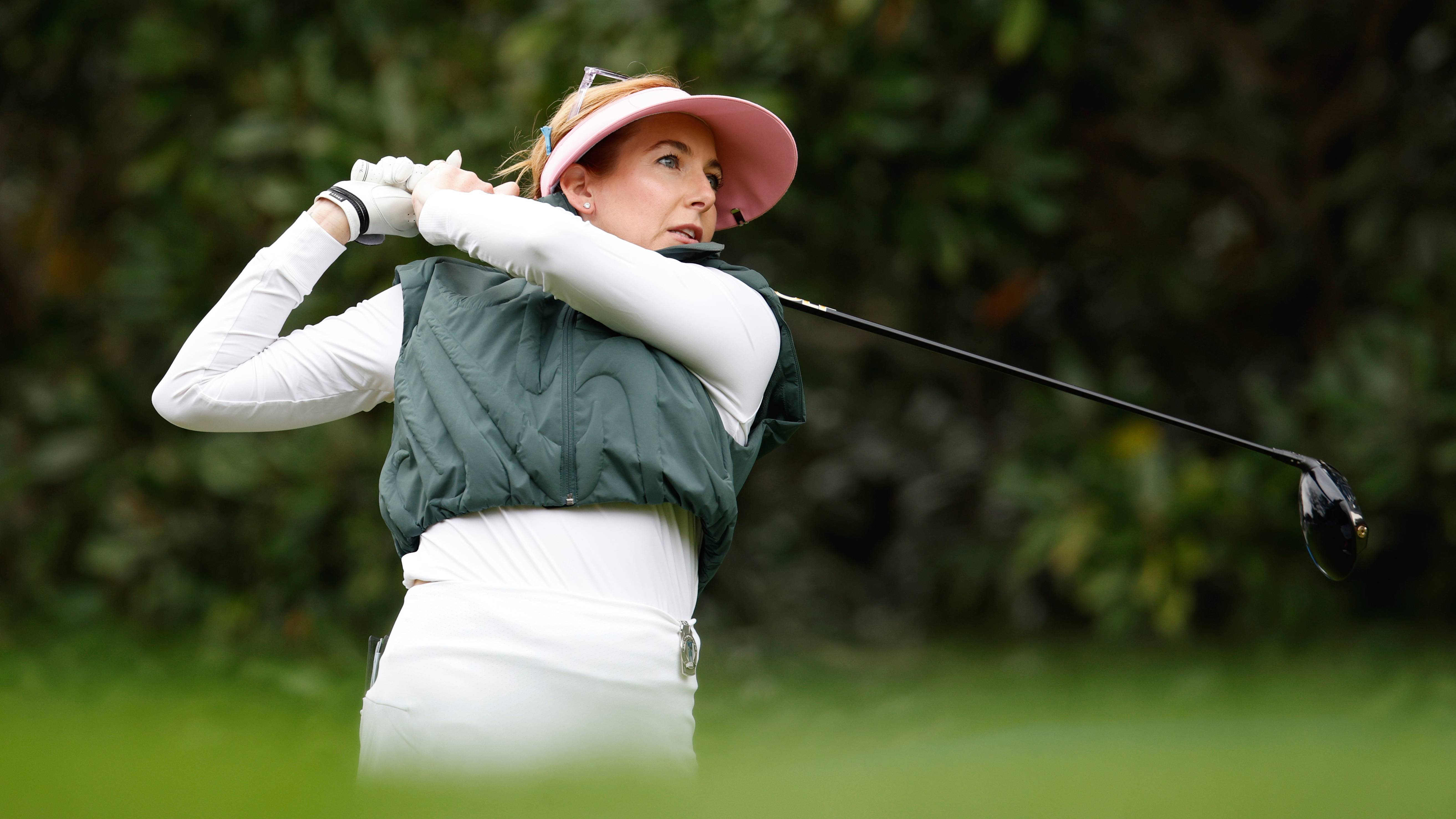 Hally Leadbetter plays a shot at the Hilton Grand Vacations Tournament of Champions 2025