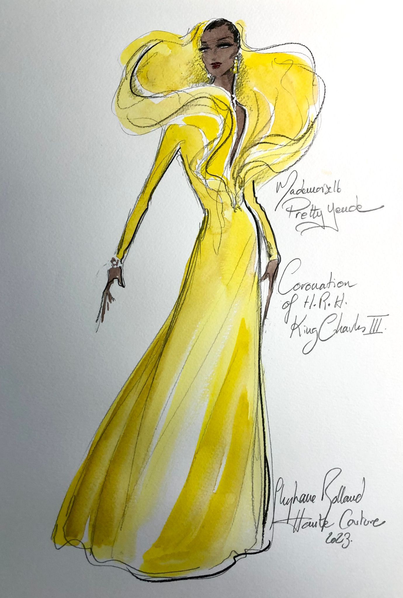 Pretty Yende in Stéphane Rolland - the designing of the dress