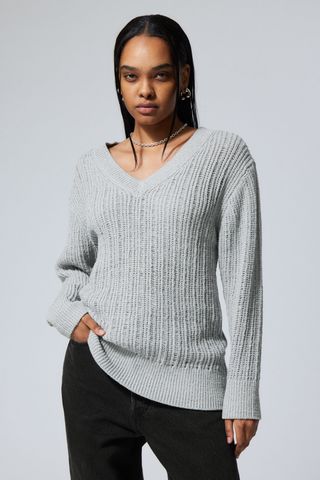 Farila Oversized Distressed Sweater