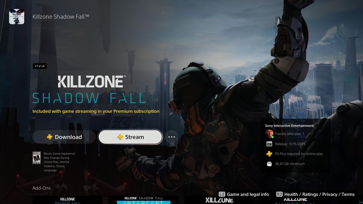 PS Plus Premium streaming killzone
