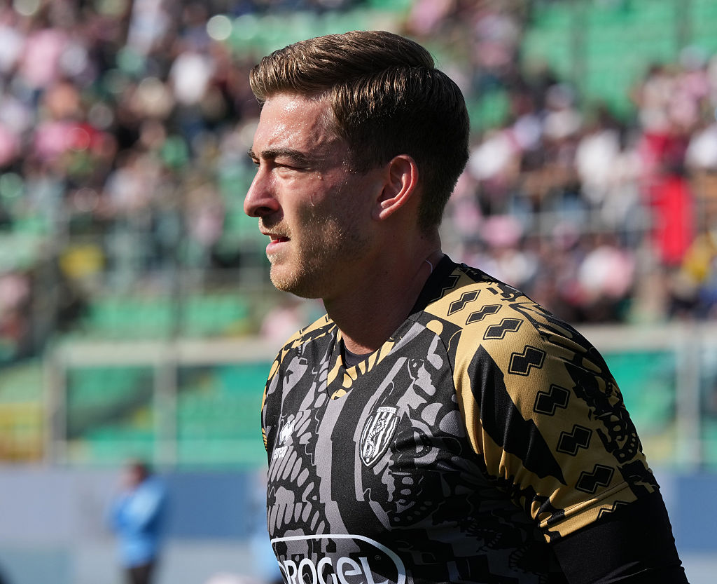 Jonathan Klinsmann of Cesena FC is seen during the Serie B match between Palermo FC and Cesena FC at the Stadio ''Renzo Barbera'' in Palermo, Italy, on April 18, 2026. (Photo by Gabriele Maricchiolo/NurPhoto)
