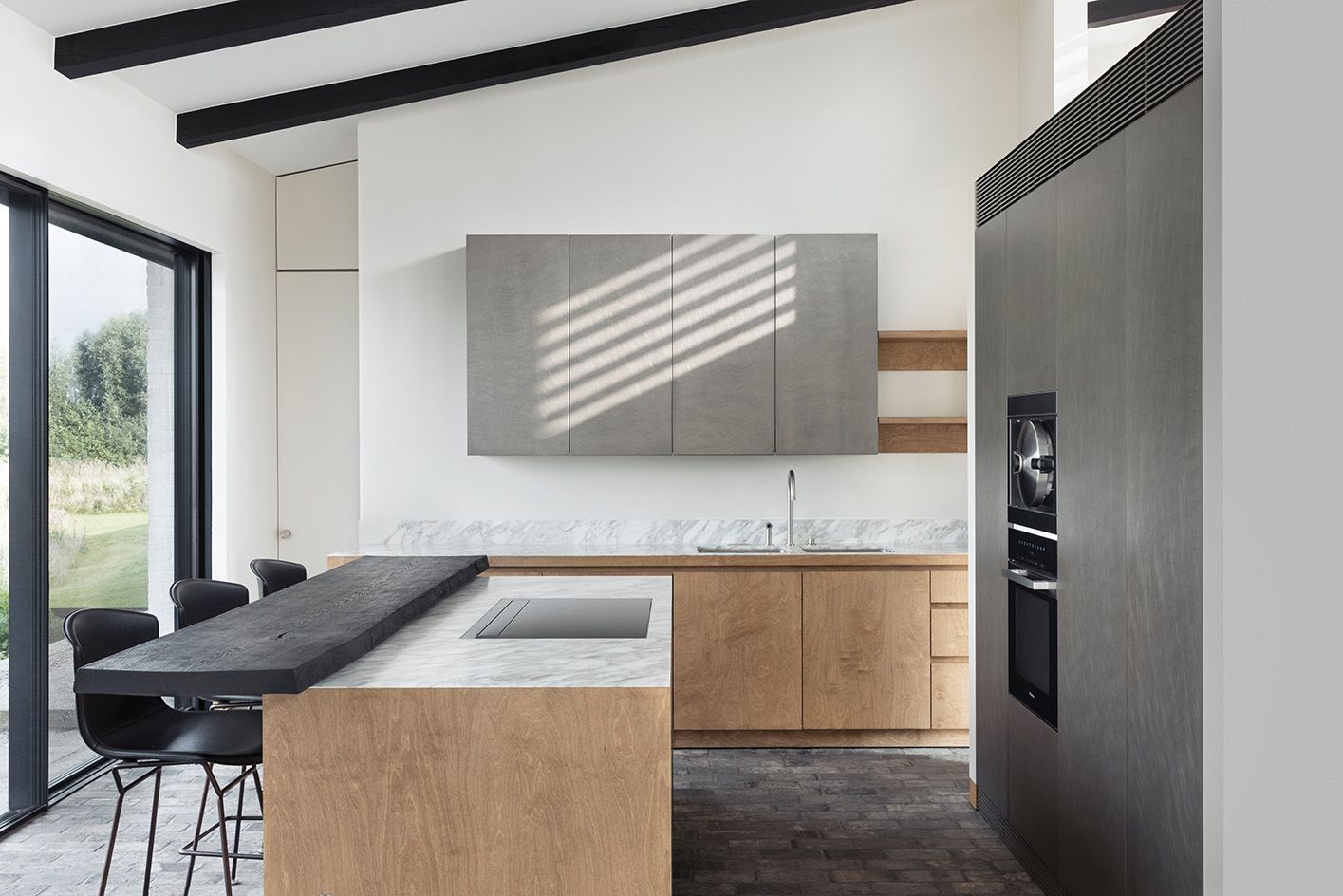 kitchen of house in the fields