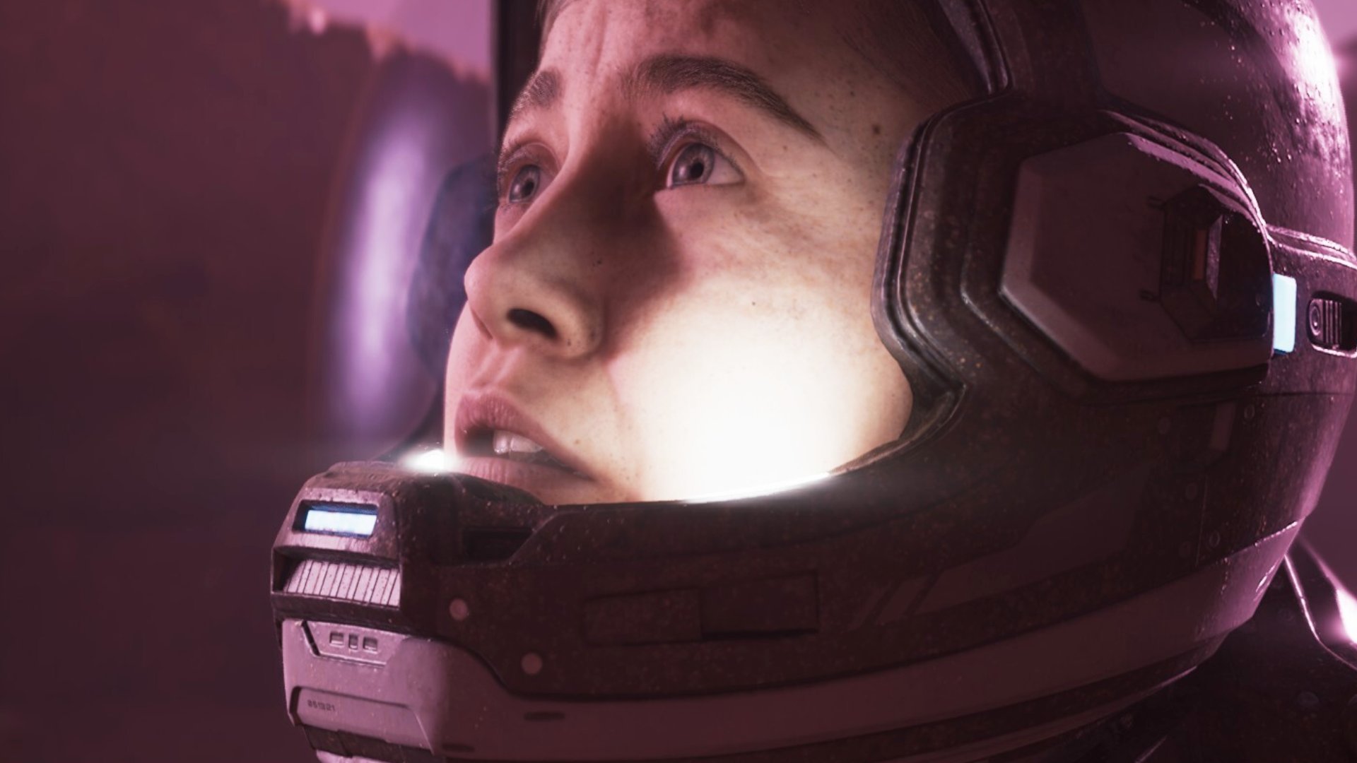 An astronaut looking up to the stars.