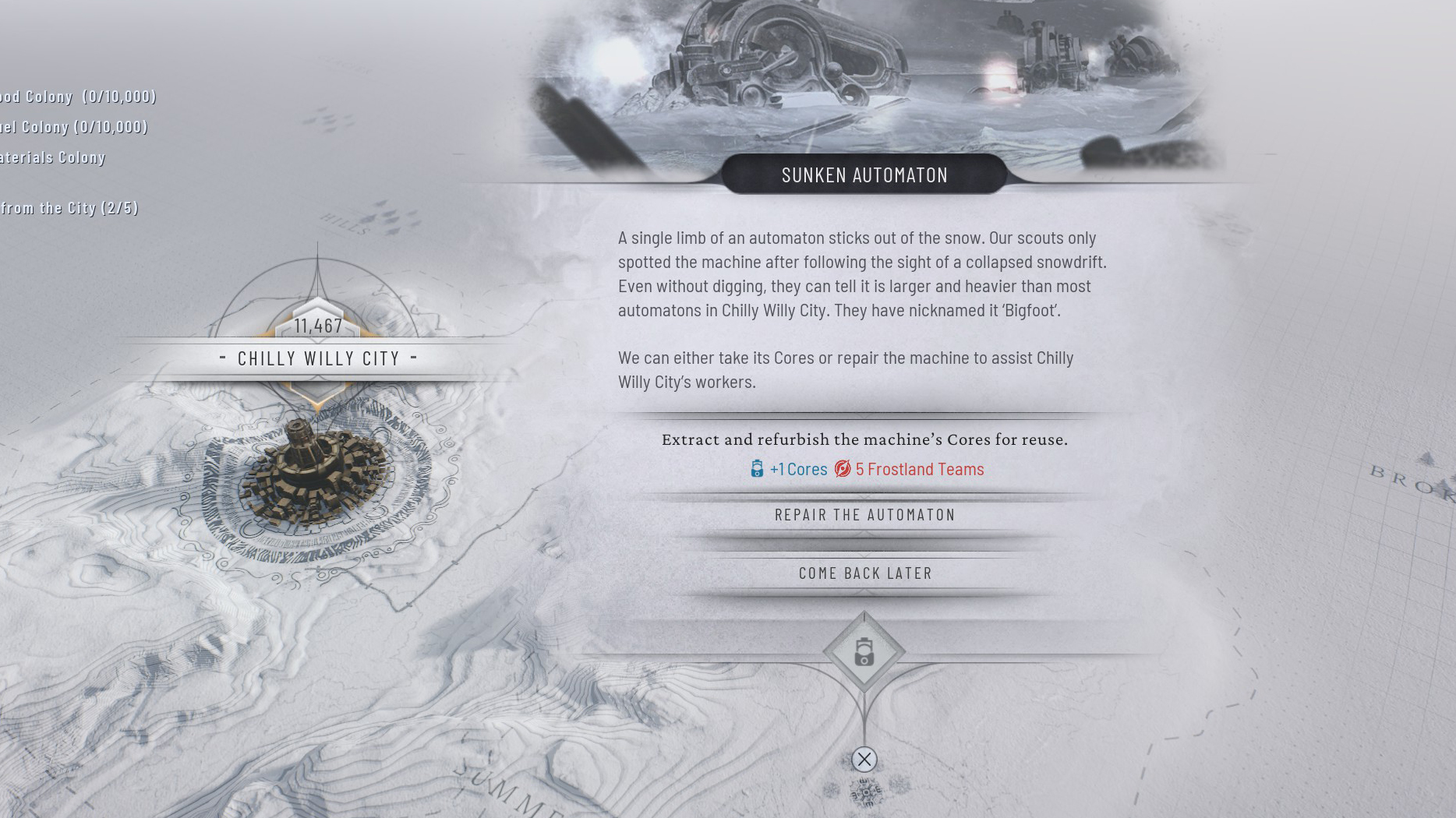 How to get cores in Frostpunk 2