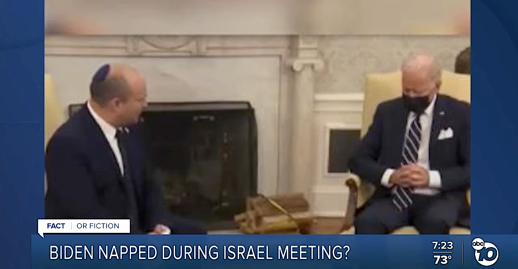 Joe Biden and Naftali Bennett