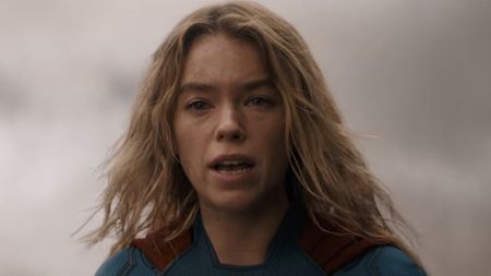 Kara in the Supergirl suit talking about revenge in the movie's full trailer.