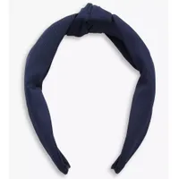 John Lewis &amp; Partners Top Knot Headband, Navy - £10 at John Lewis