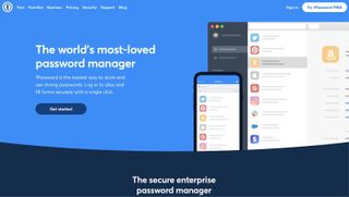 Best password managers - 1Password's homepage