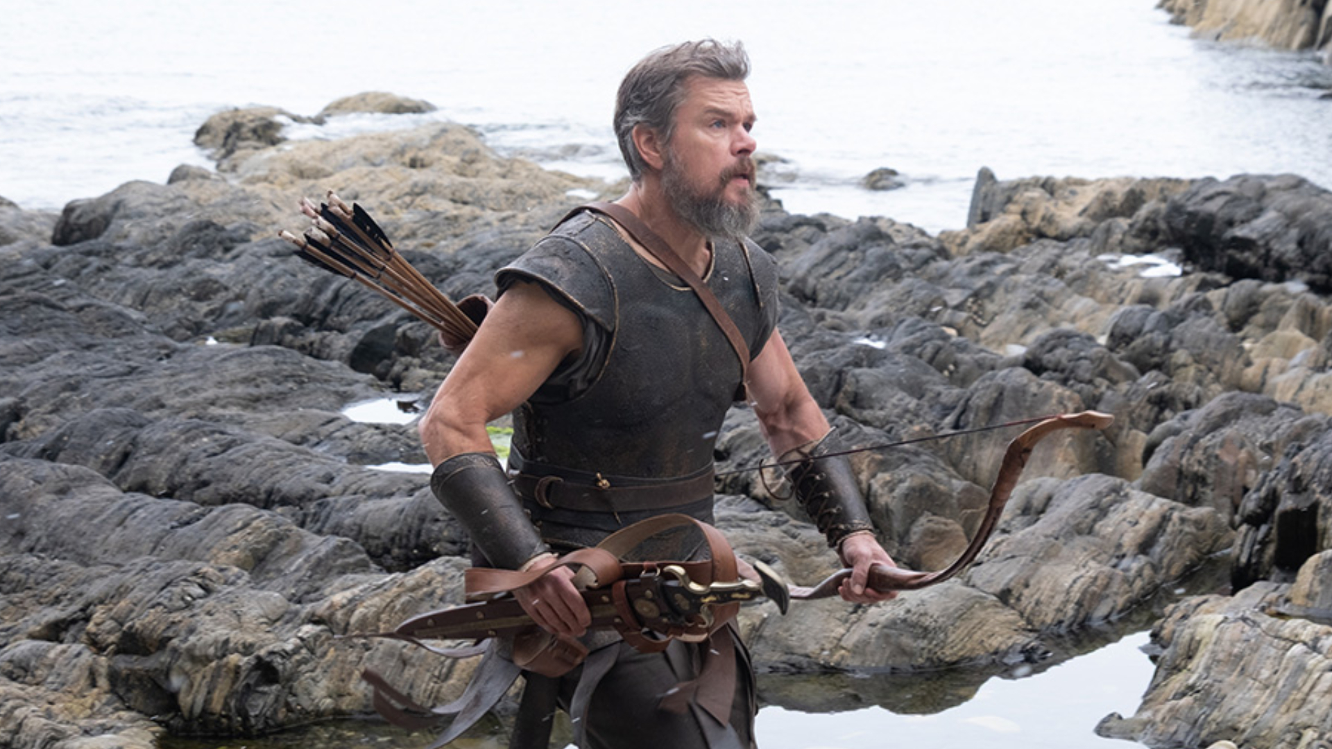 Matt Damon as Odysseus in The Odyssey