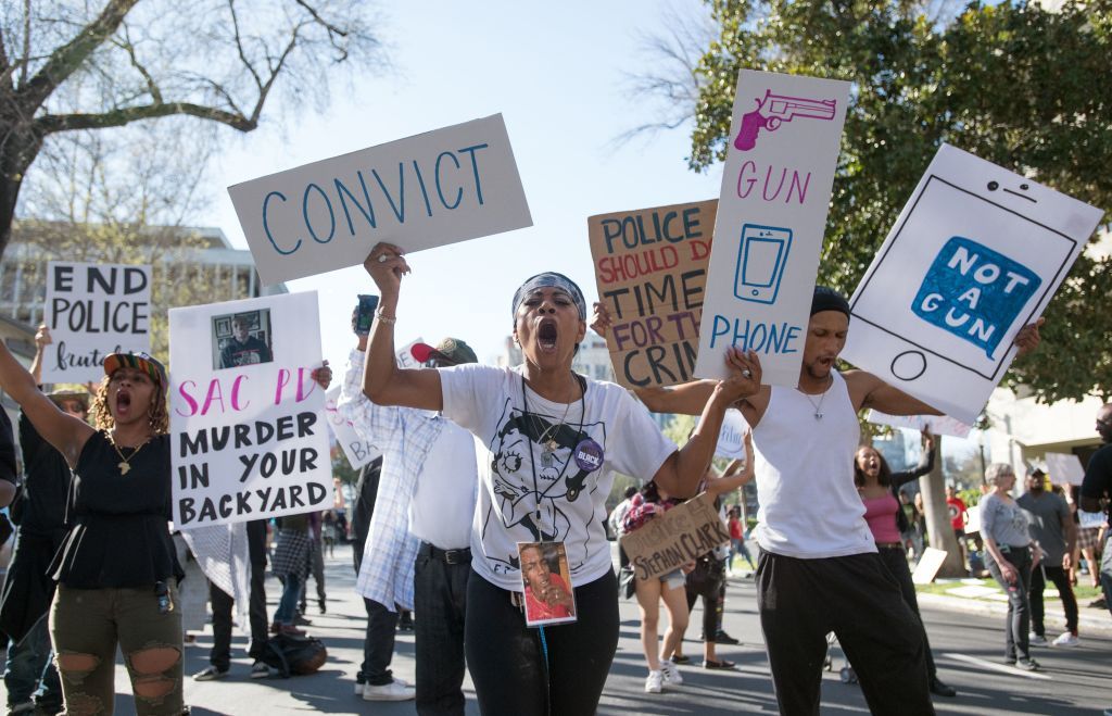 Stephon Clark protest. 