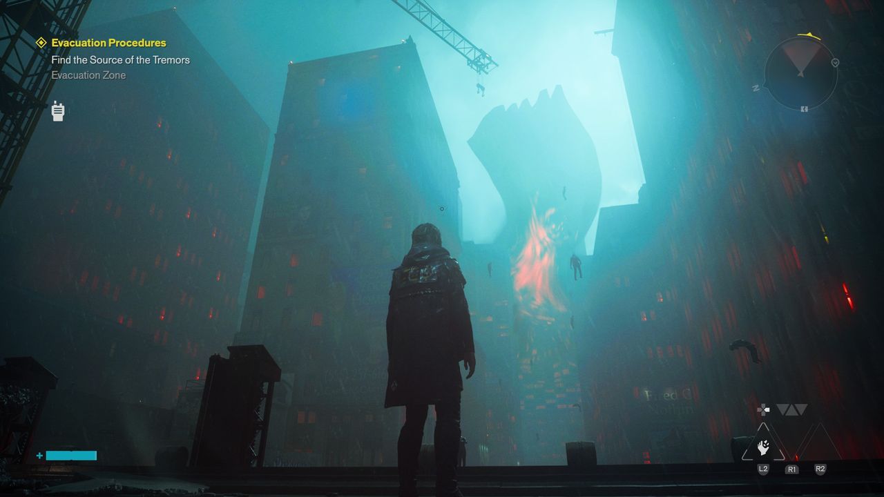 Screens from a stylised game set in New York City