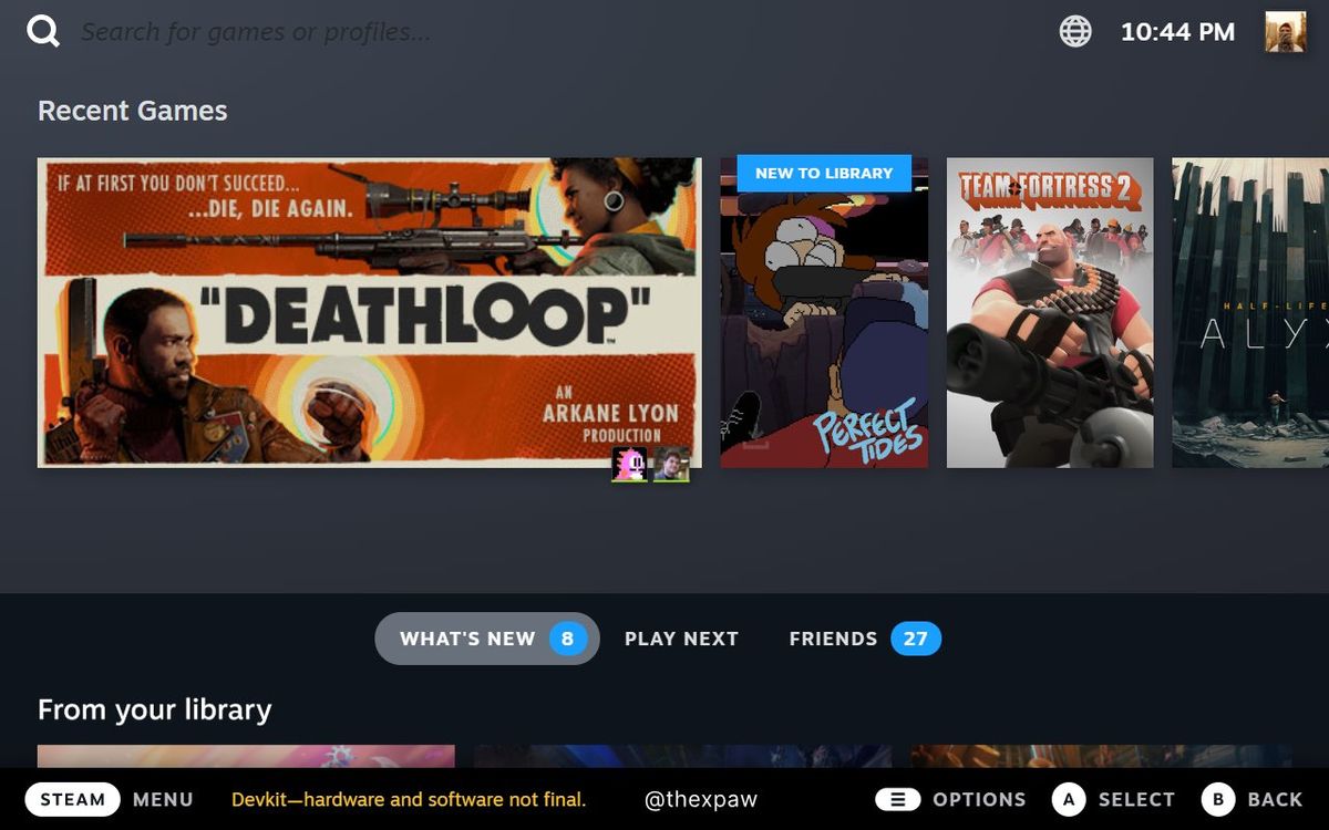 Steam Deck UI on desktop