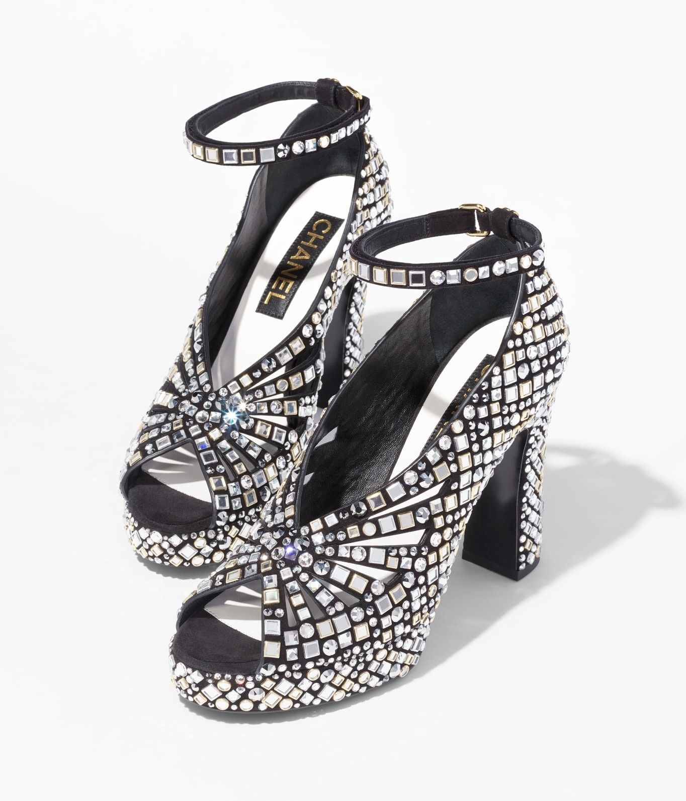 chanel embellished shoes