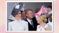 Catherine, Princess of Wales and Sophie, Duchess of Edinburgh attend The Order of The Garter service at St George's Chapel, Windsor Castle on June 19, 2023 in Windsor, England